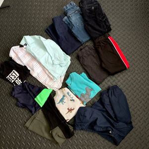 Lot Of Boys Fall Winter Clothes Size 4t Pants Jeans Jacket Button Long Sleeves
